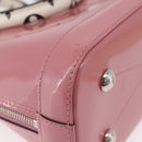 LOUIS VUITTON Monogram Vernis Alma BB Hand Bag 2way Pink M54704 LV Auth mr2774V-12