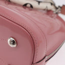 LOUIS VUITTON Monogram Vernis Alma BB Hand Bag 2way Pink M54704 LV Auth mr2774V-13