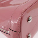 LOUIS VUITTON Monogram Vernis Alma BB Hand Bag 2way Pink M54704 LV Auth mr2774V-14
