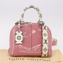 LOUIS VUITTON Monogram Vernis Alma BB Hand Bag 2way Pink M54704 LV Auth mr2774V-25