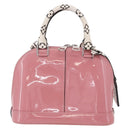 LOUIS VUITTON Monogram Vernis Alma BB Hand Bag 2way Pink M54704 LV Auth mr2774V-3