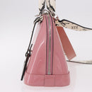 LOUIS VUITTON Monogram Vernis Alma BB Hand Bag 2way Pink M54704 LV Auth mr2774V-5