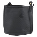 GUCCI Micro GG Supreme Shoulder Bag PVC Black Gold 001 14 0934 Auth mr2775-1