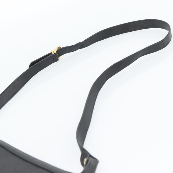 GUCCI Micro GG Supreme Shoulder Bag PVC Black Gold 001 14 0934 Auth mr2775