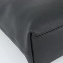 SAINT LAURENT Tote Bag Leather Black Silver Auth mr2776A-11
