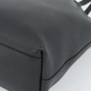 SAINT LAURENT Tote Bag Leather Black Silver Auth mr2776A-12