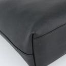 SAINT LAURENT Tote Bag Leather Black Silver Auth mr2776A-13
