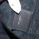 SAINT LAURENT Tote Bag Leather Black Silver Auth mr2776A-14