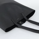 SAINT LAURENT Tote Bag Leather Black Silver Auth mr2776A-6