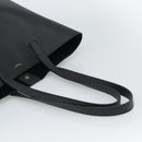 SAINT LAURENT Tote Bag Leather Black Silver Auth mr2776A-7