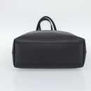 SAINT LAURENT Tote Bag Leather Black Silver Auth mr2776A-9