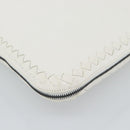 BOTTEGA VENETA Hand Bag Leather White Auth mr2777V-11