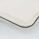 BOTTEGA VENETA Hand Bag Leather White Auth mr2777V-12