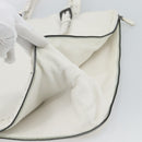 BOTTEGA VENETA Hand Bag Leather White Auth mr2777V-16