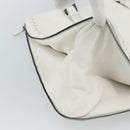 BOTTEGA VENETA Hand Bag Leather White Auth mr2777V-17