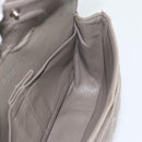 CHANEL Matelasse Chain Shoulder Bag Cotton Gray Silver CC Auth mr2778-19