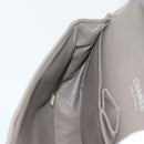 CHANEL Matelasse Chain Shoulder Bag Cotton Gray Silver CC Auth mr2778-20
