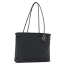Christian Dior Trotter Canvas Tote Bag Nylon Black Silver Auth mr2779A-1