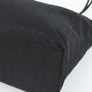 Christian Dior Trotter Canvas Tote Bag Nylon Black Silver Auth mr2779A-9