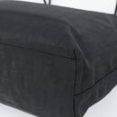 Christian Dior Trotter Canvas Tote Bag Nylon Black Silver Auth mr2779A-15