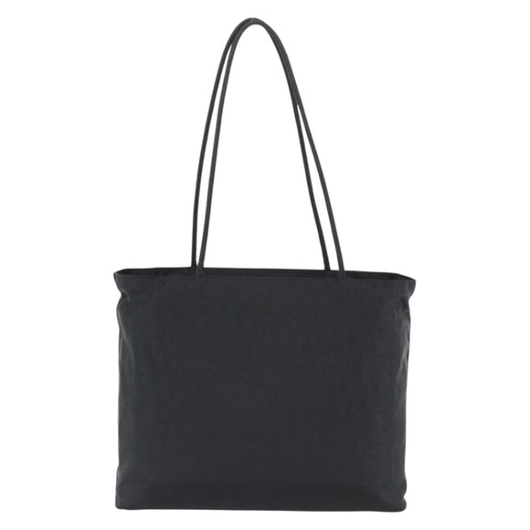 Christian Dior Trotter Canvas Tote Bag Nylon Black Silver Auth mr2779A