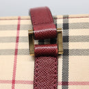 BURBERRY Nova Check Tote Bag Canvas Beige Auth mr278-10