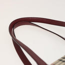 BURBERRY Nova Check Tote Bag Canvas Beige Auth mr278-8