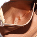 CELINE Macadam Canvas Hand Bag PVC Leather Brown Gold Auth mr2781-21