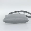GUCCI GG Canvas Guccissima Shoulder Bag Leather Gray Gold 201446 Auth mr2782A-10