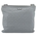 GUCCI GG Canvas Guccissima Shoulder Bag Leather Gray Gold 201446 Auth mr2782A-2