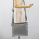 GUCCI GG Canvas Guccissima Shoulder Bag Leather Gray Gold 201446 Auth mr2782A-23