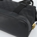 GUCCI GG Canvas Hand Bag Black Gold 92734 Auth mr2785A-15