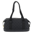 GUCCI GG Canvas Hand Bag Black Gold 92734 Auth mr2785A-13