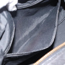 GUCCI GG Canvas Hand Bag Black Gold 92734 Auth mr2785A-21