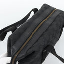 GUCCI GG Canvas Hand Bag Black Gold 92734 Auth mr2785A-6