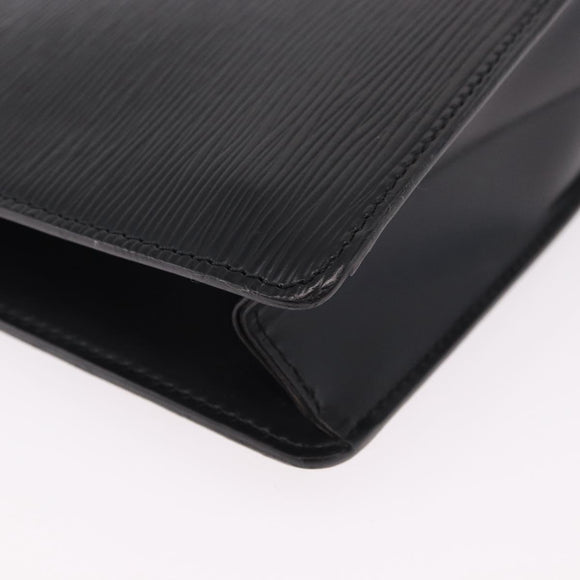 LOUIS VUITTON Epi Pochette Homme Clutch Bag Black M52522 LV Auth mr2787