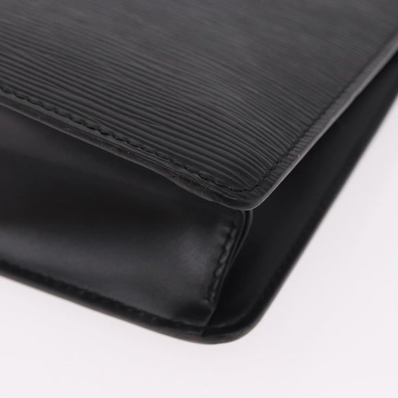 LOUIS VUITTON Epi Pochette Homme Clutch Bag Black M52522 LV Auth mr2787