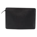 LOUIS VUITTON Epi Pochette Homme Clutch Bag Black M52522 LV Auth mr2787-2
