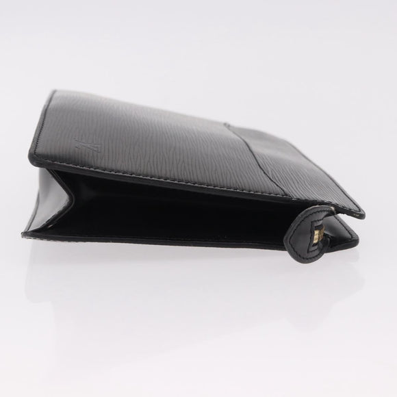 LOUIS VUITTON Epi Pochette Homme Clutch Bag Black M52522 LV Auth mr2787