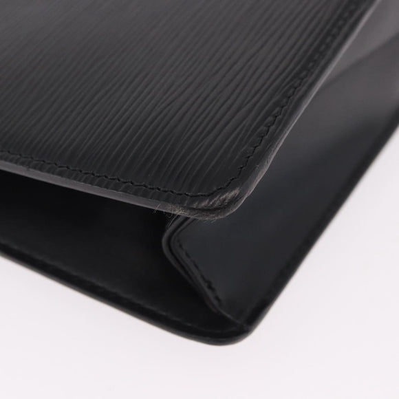 LOUIS VUITTON Epi Pochette Homme Clutch Bag Black M52522 LV Auth mr2787