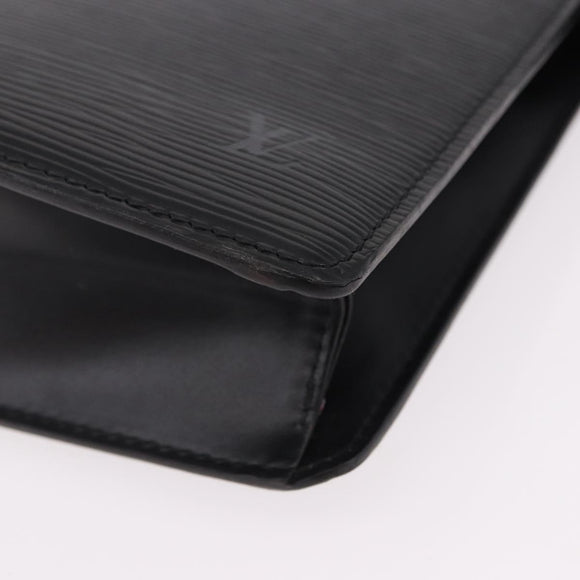 LOUIS VUITTON Epi Pochette Homme Clutch Bag Black M52522 LV Auth mr2787