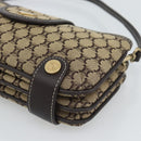 CELINE Macadam Canvas Hand Bag Brown Gold Auth mr2790V-9