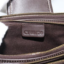 CELINE Macadam Canvas Hand Bag Brown Gold Auth mr2790V-12