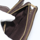 CELINE Macadam Canvas Hand Bag Brown Gold Auth mr2790V-18