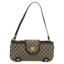 CELINE Macadam Canvas Hand Bag Brown Gold Auth mr2790V-13