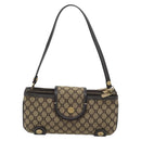 CELINE Macadam Canvas Hand Bag Brown Gold Auth mr2790V-2