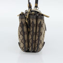 CELINE Macadam Canvas Hand Bag Brown Gold Auth mr2790V-3