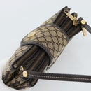 CELINE Macadam Canvas Hand Bag Brown Gold Auth mr2790V-6