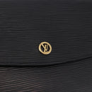 LOUIS VUITTON Epi Montaigne 27 Clutch Bag Black M52652 LV Auth mr2795-17