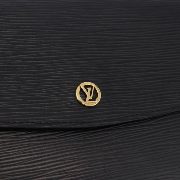 LOUIS VUITTON Epi Montaigne 27 Clutch Bag Black M52652 LV Auth mr2795